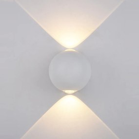 ITALUX PL-308W CARSOLI Modern Kültéri Fali Lámpa Fehér LED IP54