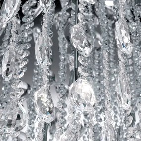 Orion DLU 2516/75-Kristály mennyezeti lámpa CELESTE 12xG9/40W/230V átm. 75 cm króm