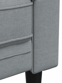 világosszürke szövet Chesterfield kanapé