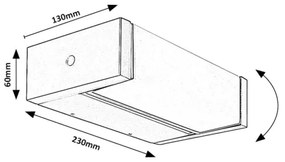 Rabalux 77185 - LED Kültéri fali lámpa CUBBINGTON LED/18W/230V IP54