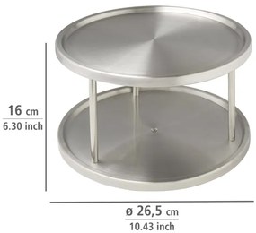 WENKO 2335100 - Forgópolc szekrénybe 26,5x15,5 cm rozsdamentes acél/ezüst