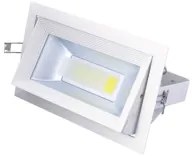 LED panel , mélysugárzó , 30 W , süllyesztett , négyszög , természetes fehér