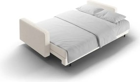 Krémszínű buklé kinyitható tárolóhelyes kanapé 222 cm Bali – Cosmopolitan Design