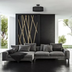 Csillár rúdon ALBA 3xE27/15W/230V fekete