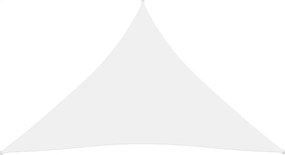 Kerti Napvitorla, háromszögletű, Oxford szövet, 5 x 5 x 5 m Fehér