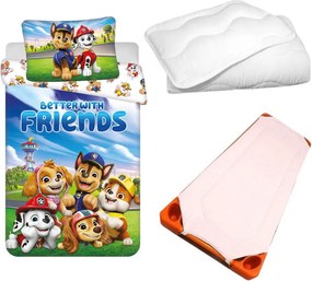 Mancs Őrjárat Snuggle Time gyerek, ovis ágyneműhuzat, derékalj és paplan/párna szett 100x135 cm 40x60 cm