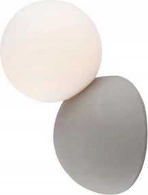Aca Lighting fali lámpa 1XG9 szürke beton+fehér 19X12X12CM Venus MK421W