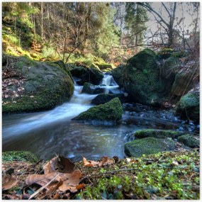 Poszterek 100x100 Kéz a hegyekben