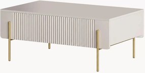 Malmi fiókos dohányzóasztal 100 cm - kasmír / arany lábak