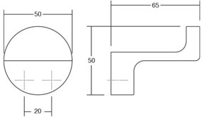 Fogas  Viefe ZETT fém, matt fehér EI