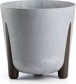 Virágtartó kaspó nagy beton utánzat Szürke erkély terasz Lábak 30xh29cm