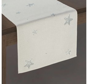 Merry karácsonyi asztali futó Natúr 33x140 cm