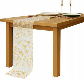 Arany Futófelület Asztalra Abrosz 28x275 cm Keresztelő Dekoráció Születésnap Esküvő