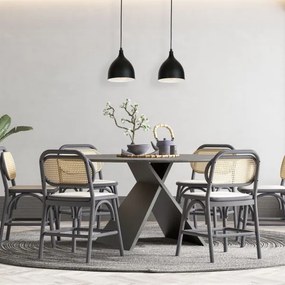 NOAK függeszték 2xE27/15W/230V fekete, kábellel