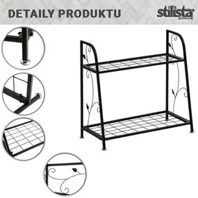 STILISTA Virágcserép állvány  61,5 x 61,5 x 29 cm acél