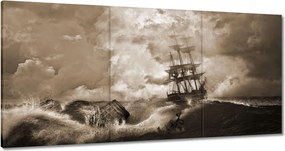 Képek 180x90 Vihar Tenger Hajó Tájkép