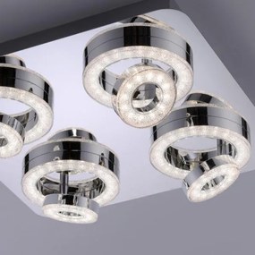 JUST LIGHT. 14662-17 - LED RGBW Dimmelhető spotlámpa TIM 4xLED/5,9/230V + távirányító