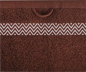 EMI Ates barna pamut törölköző 50x90 cm