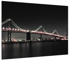 Éjszakai híd képe (70x50 cm)