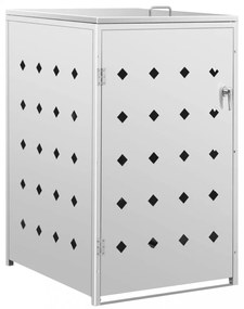 rozsdamentes acél keret gurítható szemeteskukához 240 liter