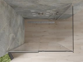 Mexen Omega tolóajtós zuhanykabin 100 x 80 cm, átlátszó, króm - 825-100-080-01-00