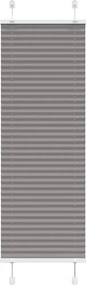 vidaXL pliszírozott redőny antracit 45x150 cm szövetszélesség 44,4 cm