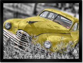 Poszterek keretben 40x30 Sárga oldtimer