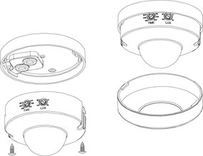 Eglo 97421 - Kültéri mozgásérzékelő DETECT ME 6 12 m fehér IP44