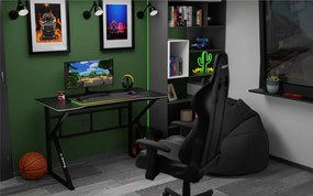 Gamer asztal íróasztal ,számítógépasztal fekete
