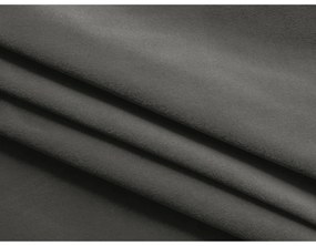 Sötétszürke bársony kinyitható-tárolóhelyes sarokkanapé (bal oldali-heverő résszel) Kapua – Makamii