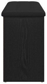 Tároló Pad Fekete Tölgy 100x30x48 cm Műszaki Fa