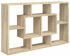 sonoma tölgy szerelt fa fali polc 85 x 16 x 52,5 cm