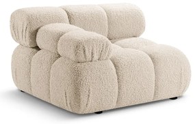 Bézs buklé kanapé modul (bal oldali) Bellis – Micadoni Home