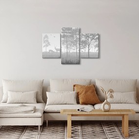 Kép - rét szarvasokkal (90x60 cm)