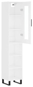 Fehér szerelt fa magasszekrény 34,5x34x180 cm