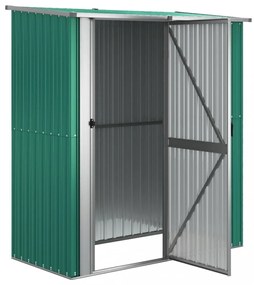 zöld horganyzott acél kerti fészer 180,5 x 97 x 209,5 cm