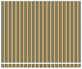 Behúzható napellenző Zöld és sárga 400 ×300 cm szövet