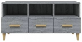 szürke sonoma színű szerelt fa TV-szekrény 120 x 36 x 50 cm