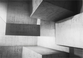 Fotótapéta Flizelin Fal a Hálószobába Geometrikus szobrok 208x146