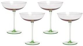Színes martinis pohár 25 cl négydarabos szettben DIOPSIDE Beliani