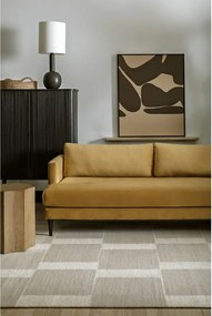 Szürkésbézs gyapjú szőnyeg 160x240 cm Agnus Pavement – Agnella