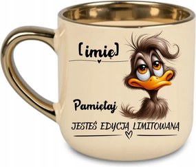 Elegáns bögre Ne feledd, hogy limitált kiadás +név 400 Krémszínű