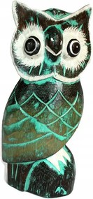 Fa Bagoly Figura kb.25 cm Indonézia /751/