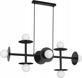 Függő mennyezeti lámpa Pielo fekete csillár az asztal felett XX