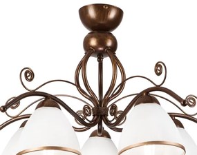 Brilagi - LED Felületre szerelhető csillár ANTICO 5xE27/60W/230V bronz patina