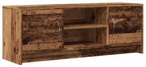 antik fa színű szerelt fa TV-szekrény 102 x 30 x 37,5 cm
