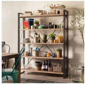 Cosmo Fix Black and Atlantic Pine polcállvány