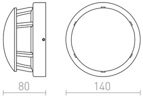 RED - Design Rendl - R11963 - LED Kültéri lámpa FAROS LED/3W/230V IP54