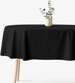 Goldea ovális pamut terítő - fekete 140 x 200 cm