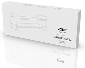 Fekete acél cipőtartó állvány 33x33x80 cm A-Shoe – Zone